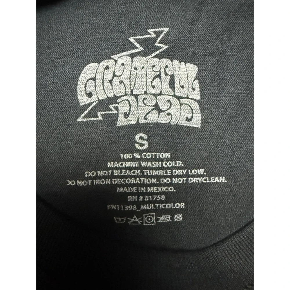 Grateful Dead Los Angeles 1989 The Forum Shirt Black Small Steal Your Face Skull - Picture 8 of 8
